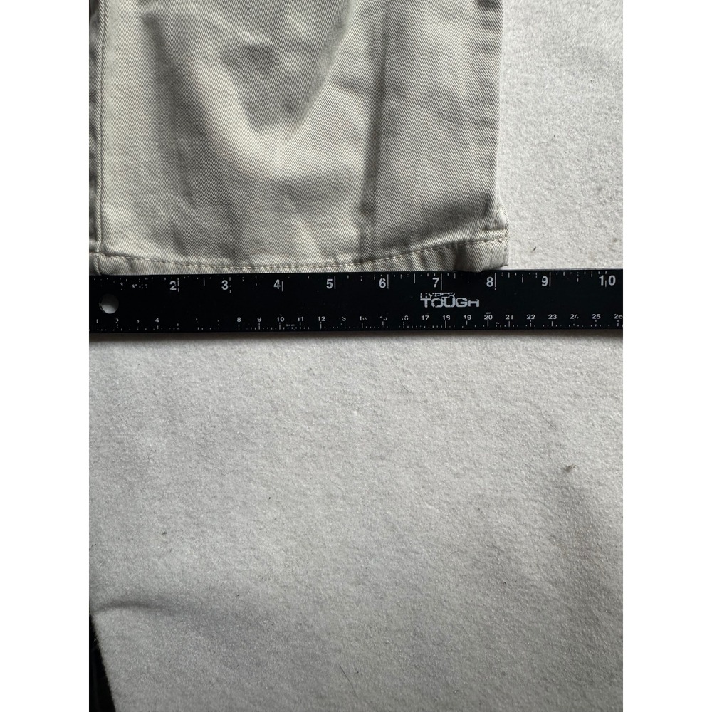 Calvin Klein Jeans Mens Easy Fit Khaki Tan Straight Leg Pants MPLT171C 34x31 - Picture 7 of 16